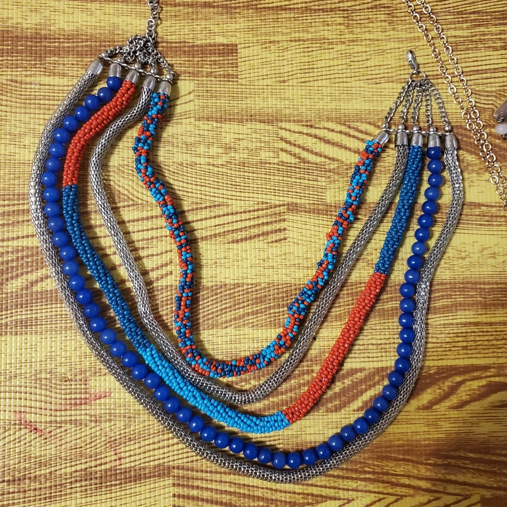 NWOT multi chain necklace